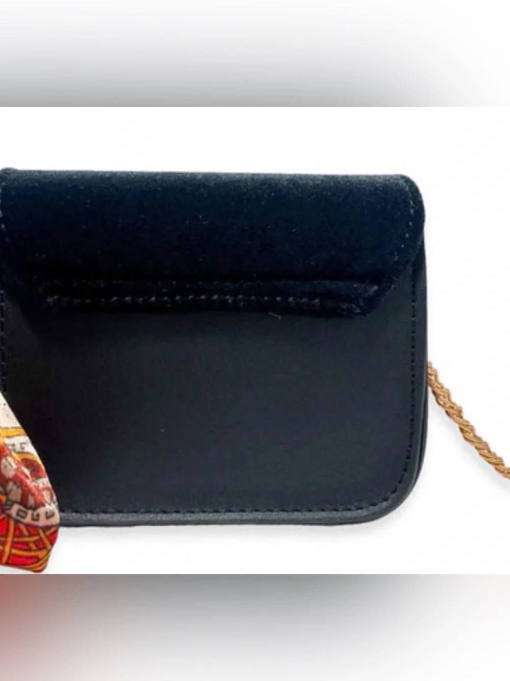 NWT Doe A Dear Girls Jewel Glitter Black Mini Purse Crossbody Gold Accents